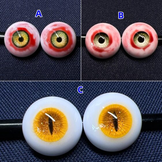 Bloody Beast BJD Doll Eyes – Realistic Resin, Multiple Sizes - Image 2