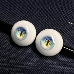 Custom Beast & Realistic BJD Eyes 8–24mm – Small/Normal Iris Resin Pair