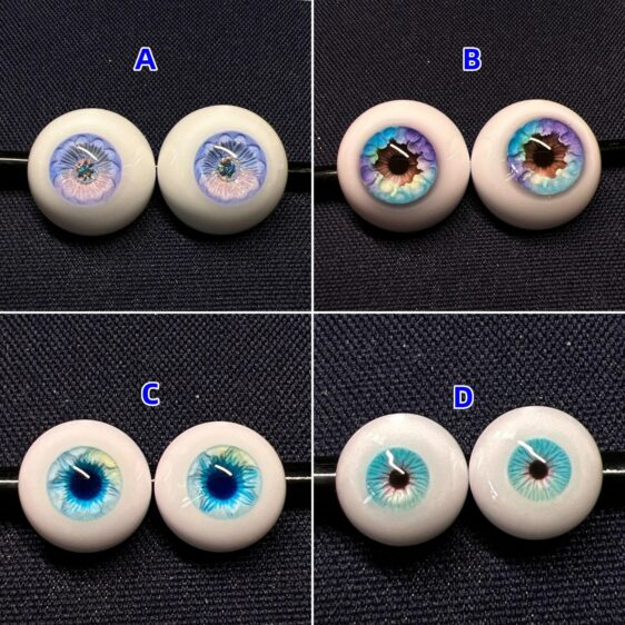 Hand-Painted BJD Resin Eyes – Small & Normal Iris, 8–24mm - Image 4