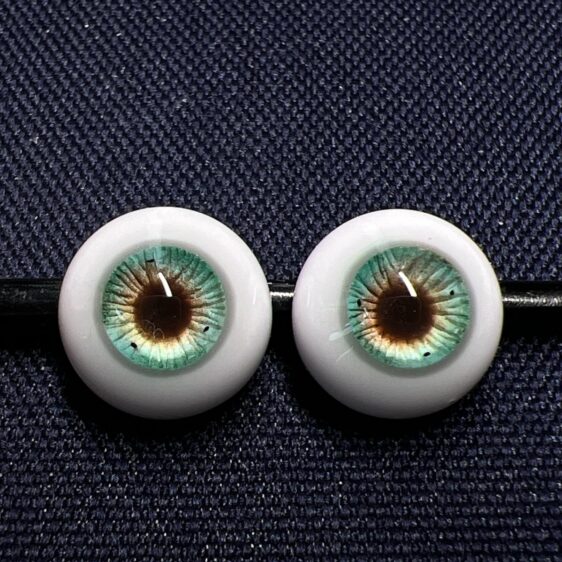 Green & Brown Realistic BJD Doll Eyes – Resin Craft Eyes for 1/3 1/4 1/6 Dolls (8mm–24mm) - Image 5