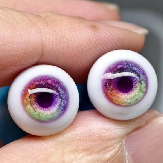 Custom Blinking BJD Doll Eyes – Small & Normal Iris, 8–24mm
