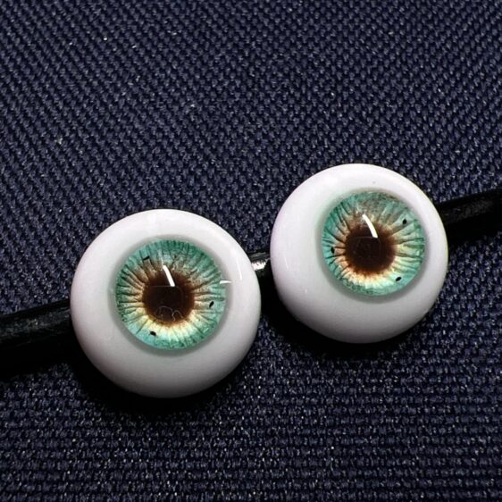 Green & Brown Realistic BJD Doll Eyes – Resin Craft Eyes for 1/3 1/4 1/6 Dolls (8mm–24mm) - Image 6
