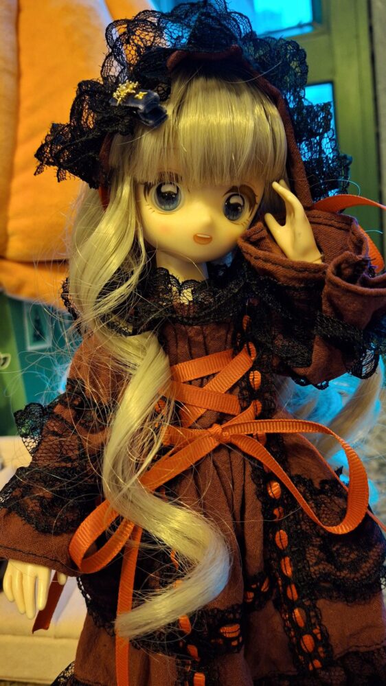 Retro Gothic Vintage BJD Dress for 1/2, 1/3, 1/4, 1/6 Dolls - Image 9