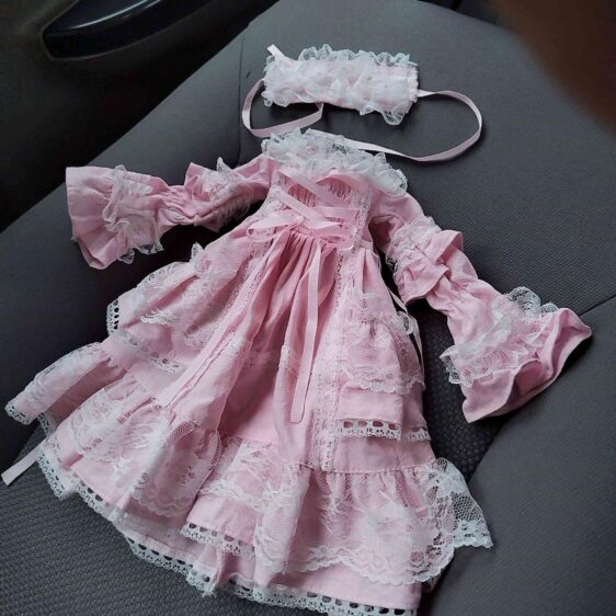 Retro Gothic Vintage BJD Dress for 1/2, 1/3, 1/4, 1/6 Dolls - Image 3