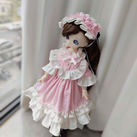 Gothic Vintage BJD Dress – Lace Retro Outfit for 1/2 1/3 1/4 1/6 Dolls - Image 6