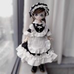 Gothic Vintage BJD Dress – Lace Retro Outfit for 1/2 1/3 1/4 1/6 Dolls