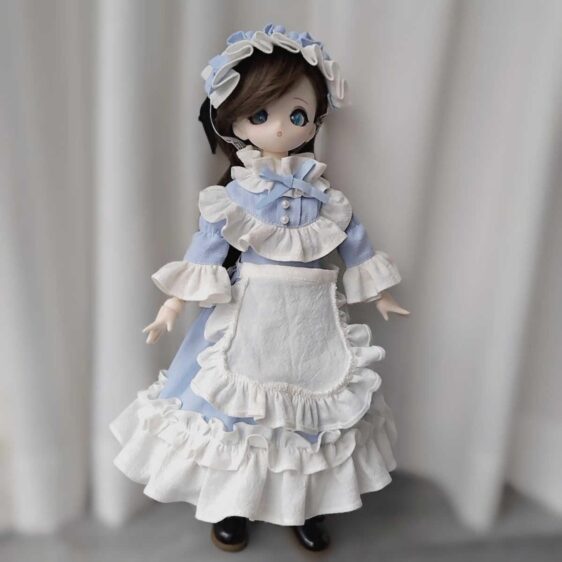Gothic Vintage BJD Dress – Lace Retro Outfit for 1/2 1/3 1/4 1/6 Dolls - Image 7