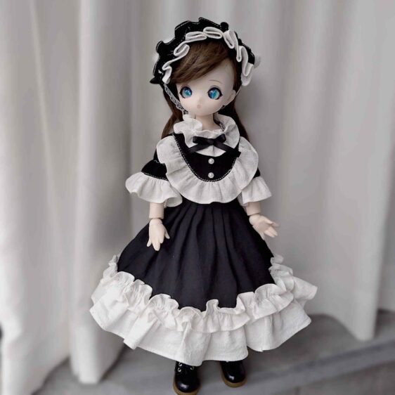 Vintage Gothic BJD Dress for 1/2 1/3 1/4 1/6 Dolls – Lace Retro Style - Image 9