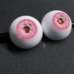 Hand Painted Pink BJD Eyes | Sparkling Resin Eyes for 1/3 1/4 1/6 Mga manika