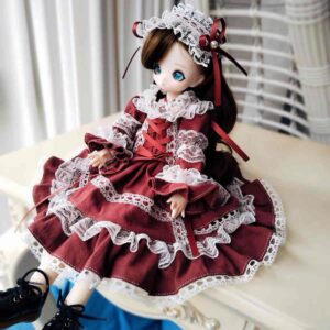 Vintage Gothic Lace Dress for BJD – 1/2 1/3 1/4 1/6 Gidak-on