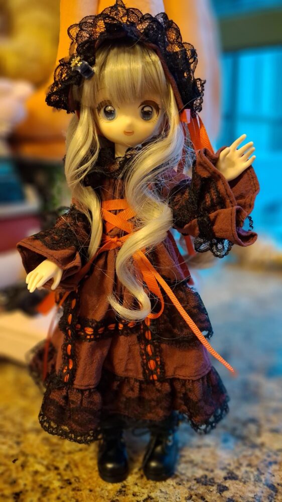 Retro Gothic Vintage BJD Dress for 1/2, 1/3, 1/4, 1/6 Dolls - Image 7
