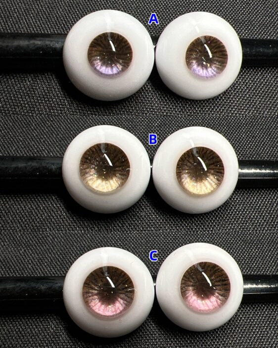 Handmade Realistic BJD Doll Eyes | Custom Sizes & Pupils (10-24mm) - Image 3